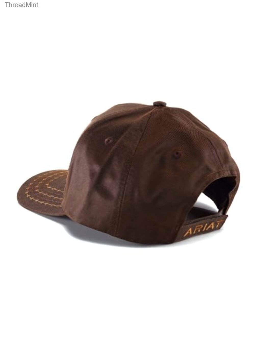 Men's Oilskin Cotton Twill Baseball Cap Adjustable Hook-and-Loop Western Hat - Picture 6 of 6